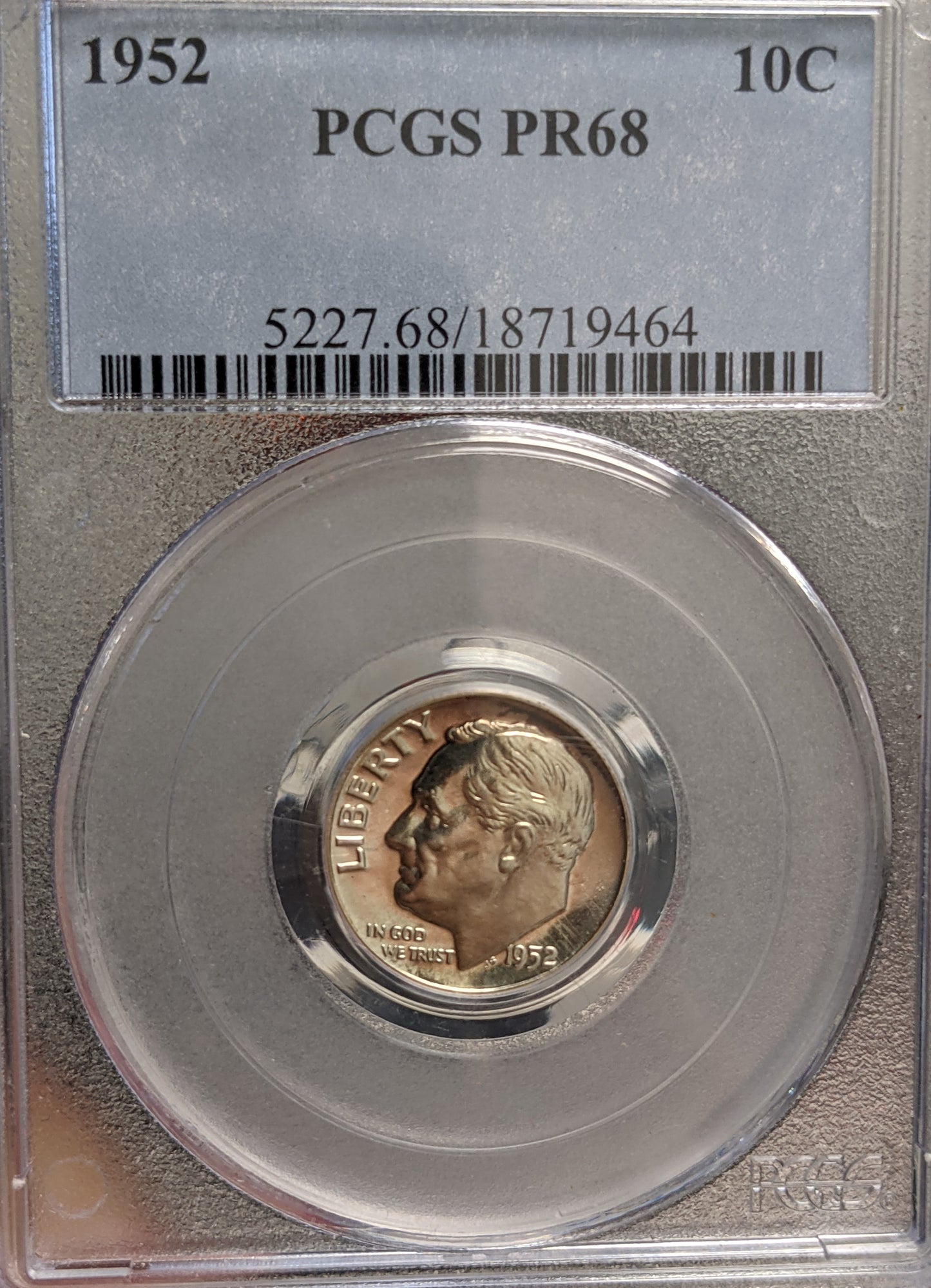 1952 Roosevelt Dime PCGS PR68 - CoinsTV