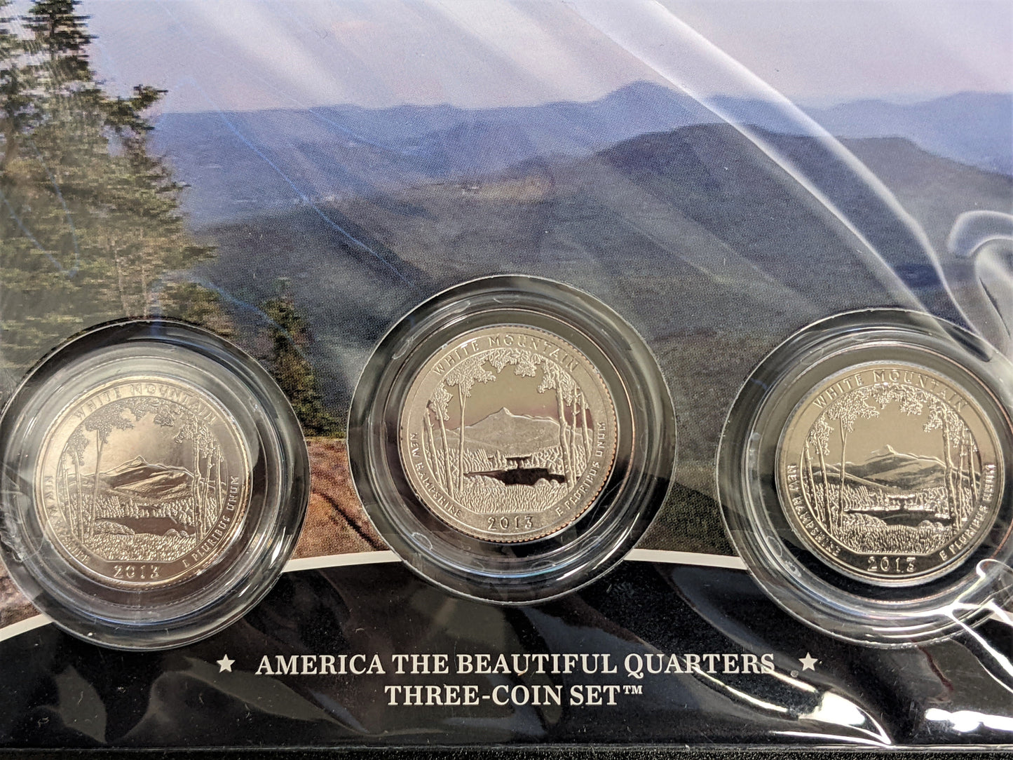 America The Beautiful Quarters - National Forest Series White Mountain - Three Coin Set