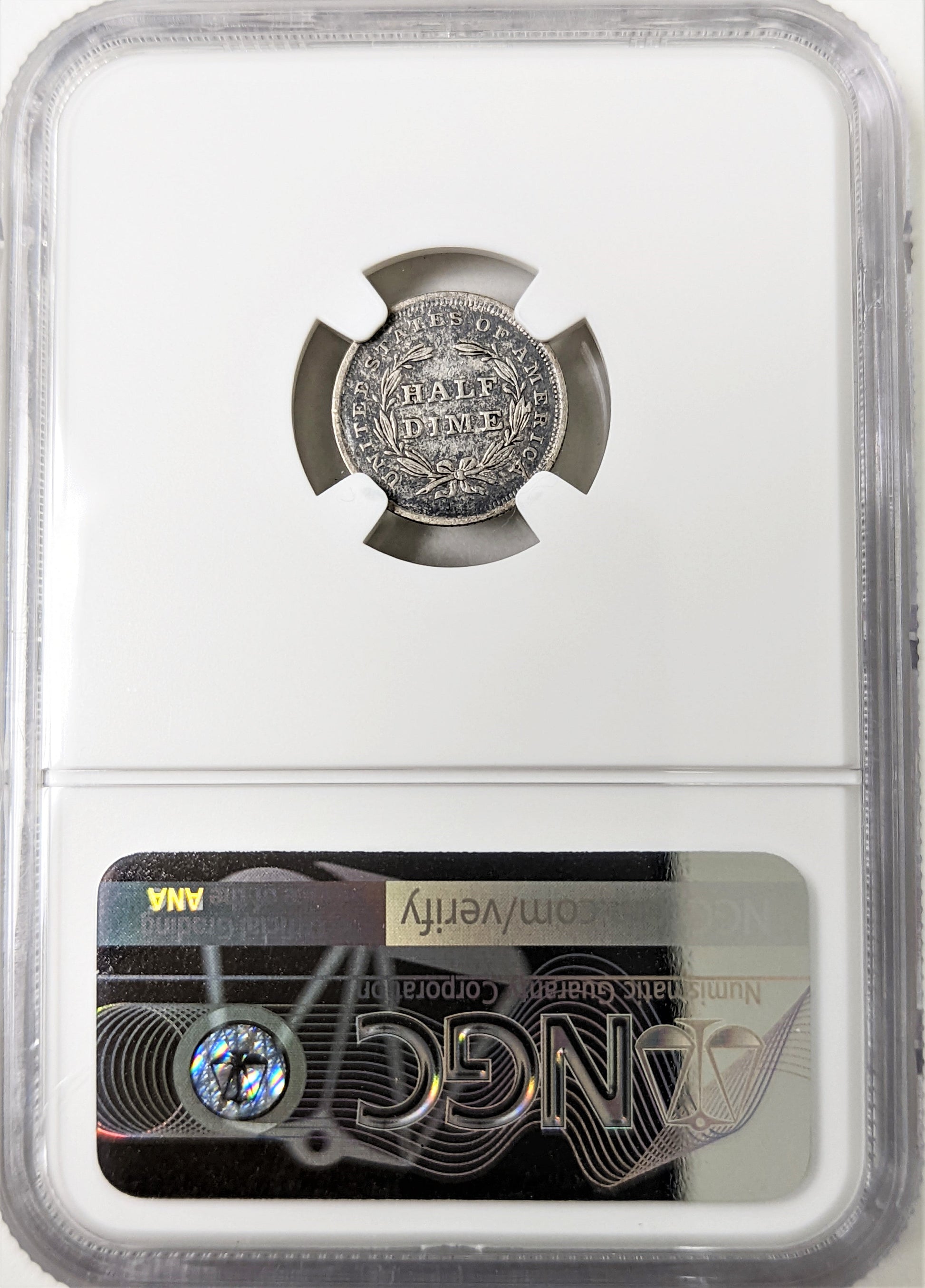 1837 Seated Liberty Half Dime NGC AU53 - CoinsTV