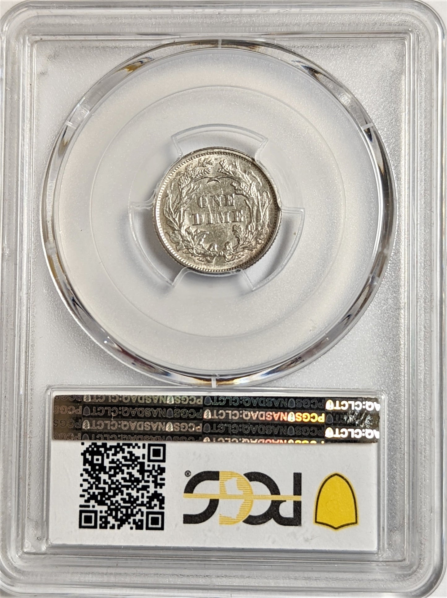 1874 Seated Liberty Dime Arrows PCGS AU58 Philadelphia - CoinsTV
