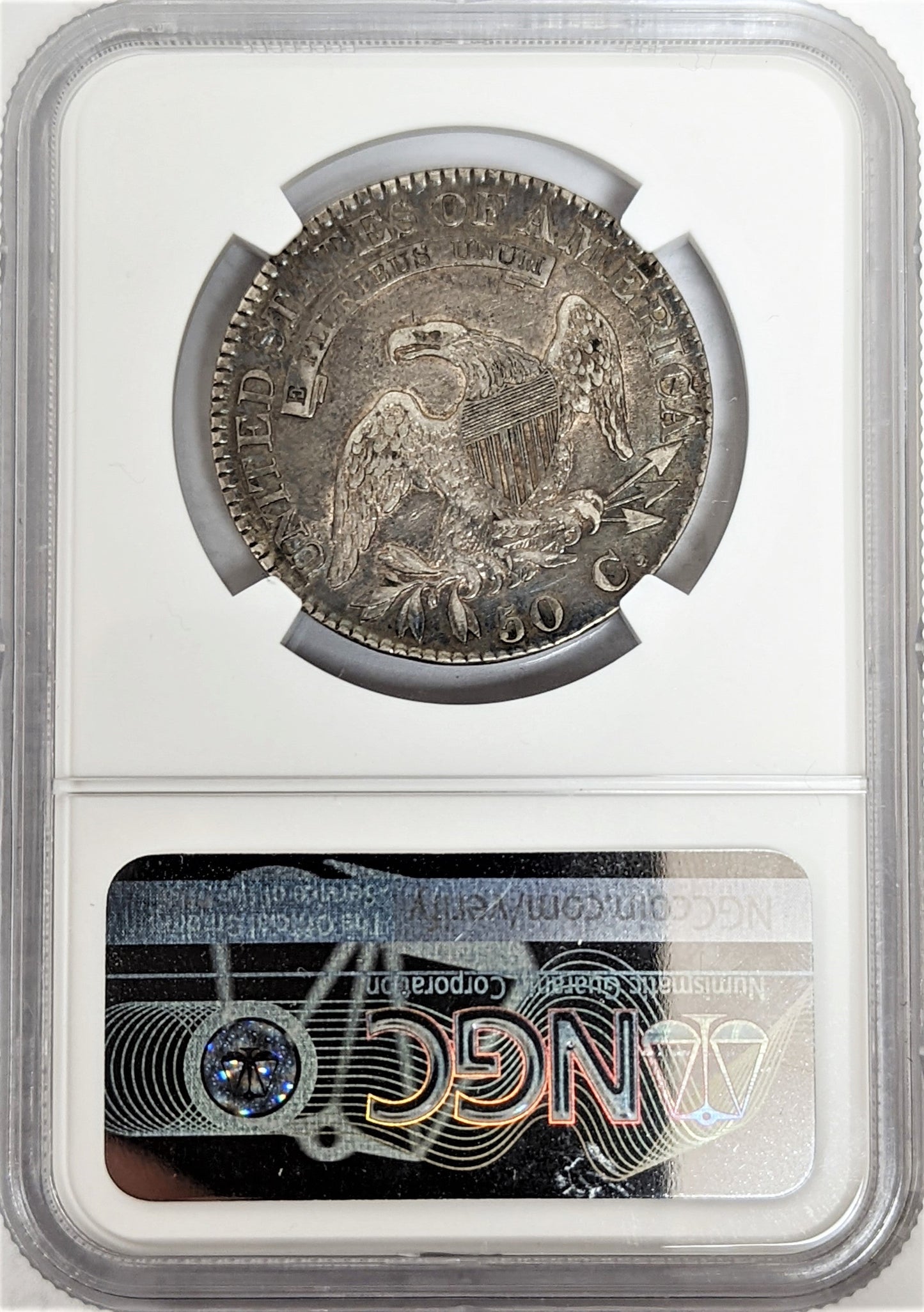1824 Capped Bust Silver Half Dollar Philadelphia - NGC XF40