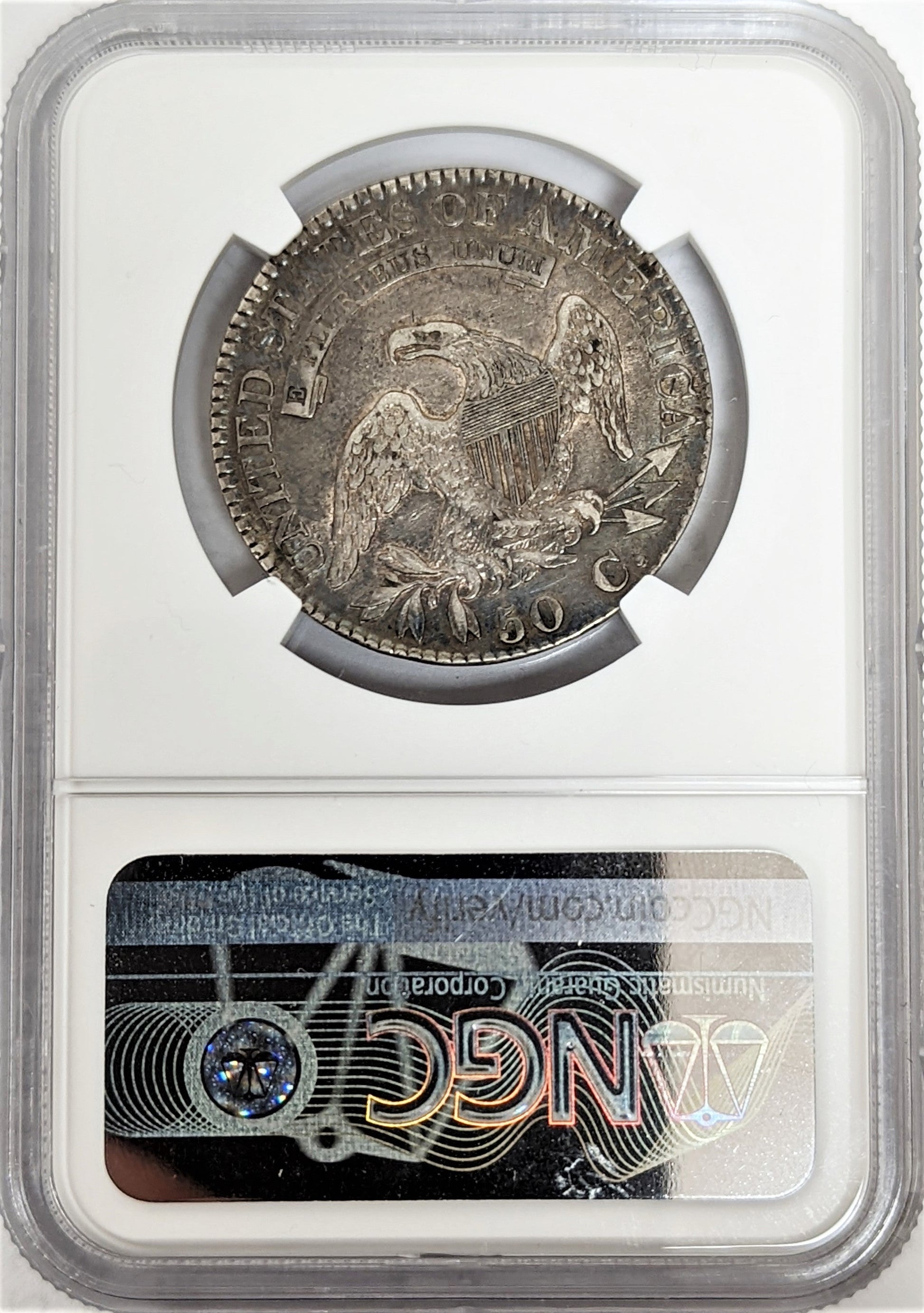 1824 Capped Bust Silver Half Dollar Philadelphia - NGC XF40 - CoinsTV