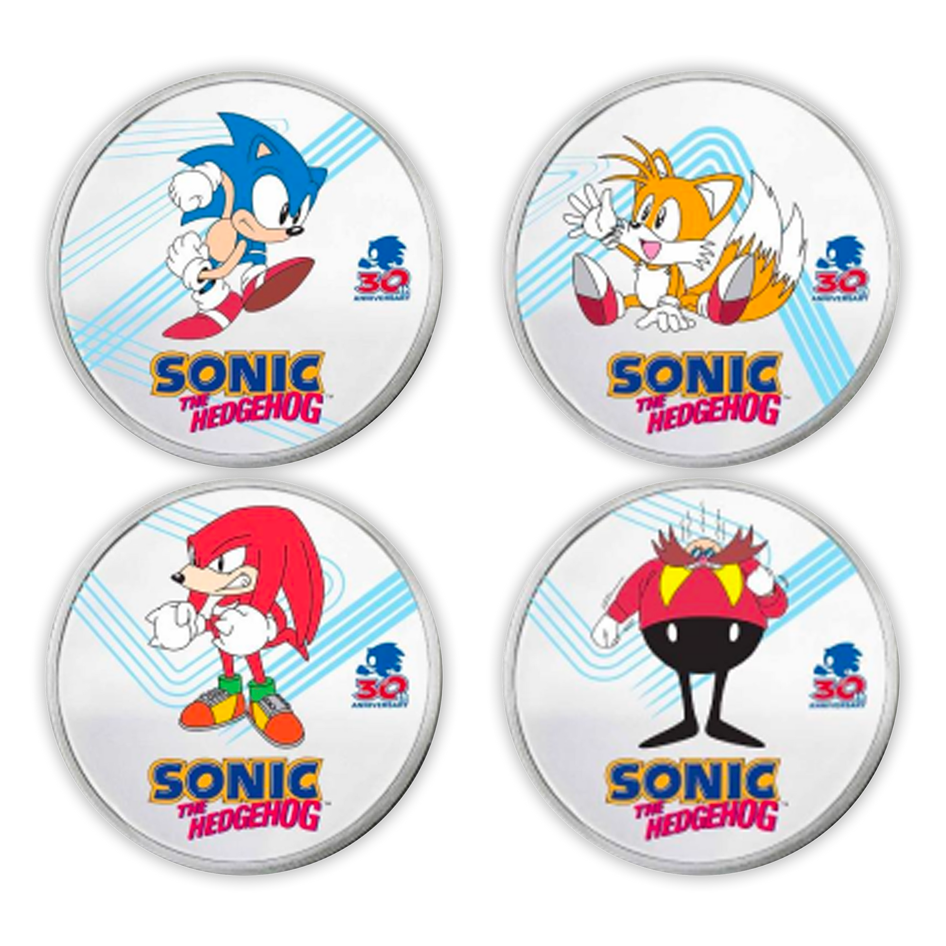 2021 Sonic the Hedgehog - 30th Anniversary - Colorized Set - 1 Oz Silver - CoinsTV