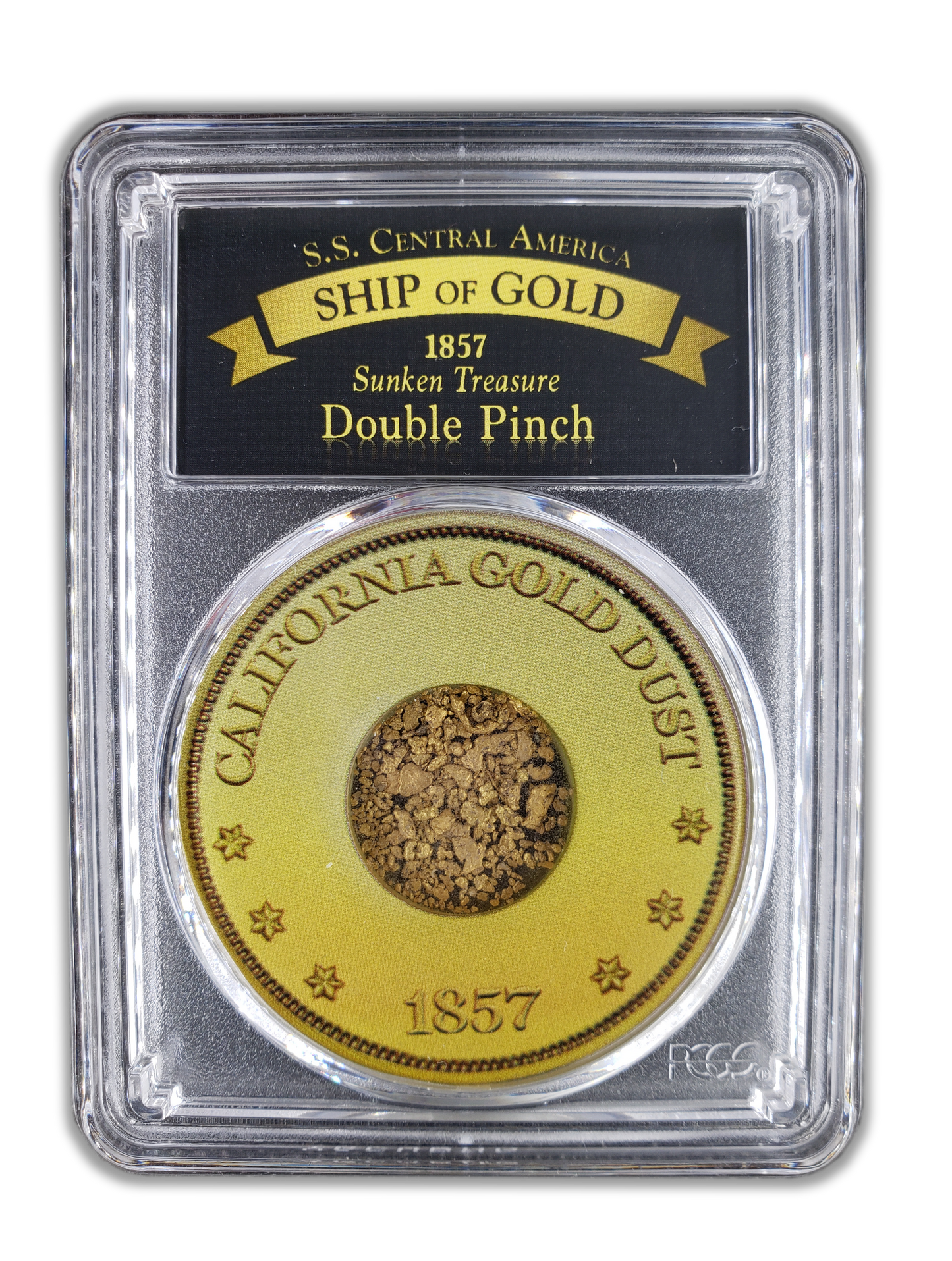 SS Central America Double Pinch of Gold - PCGS Certified