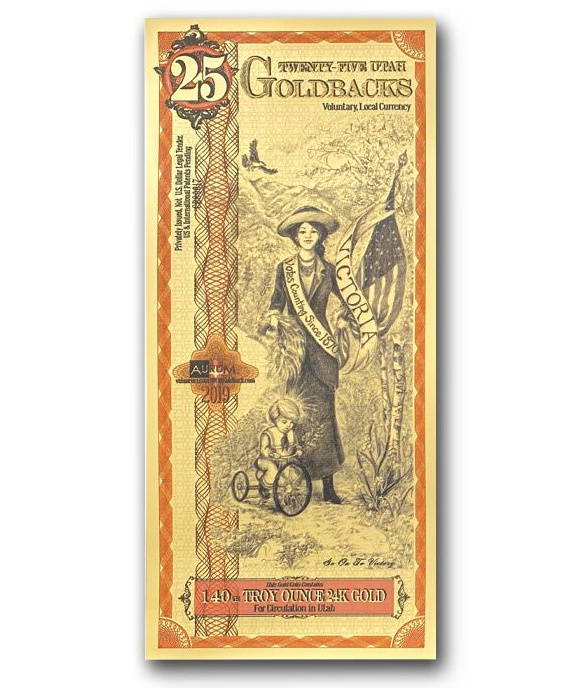 25 Utah Goldback