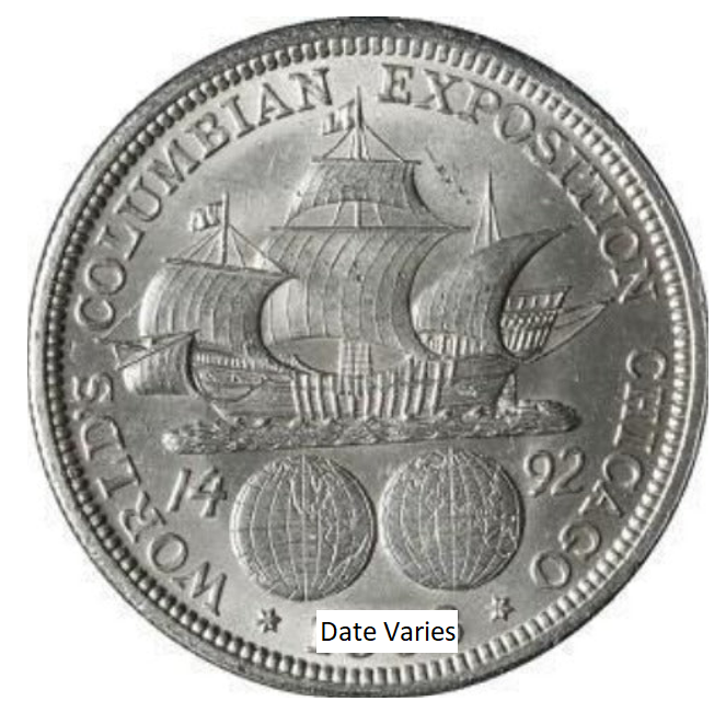 Columbian Exposition Silver Half Dollar Grab Bag - About Uncirculated