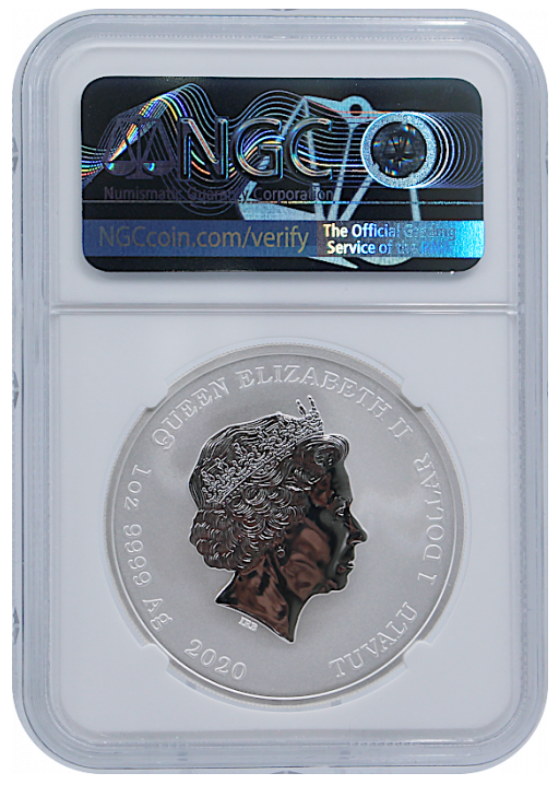2020 1 oz James Bond 007 Silver - First Day of Production - NGC MS70 Pacific Rim - CoinsTV