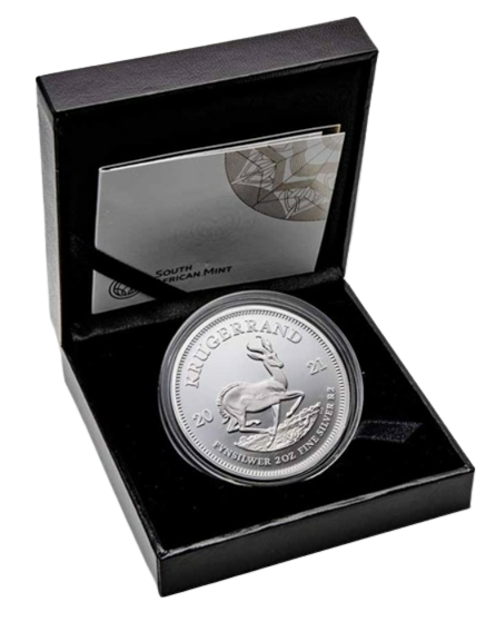 2021 2oz South Africa Silver Krugerrand Proof - CoinsTV