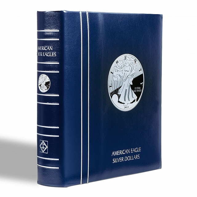 1986 - 2021 Silver Eagle Type 1 35 Coin Uncirculated Set - Premium Collectors Vista Album