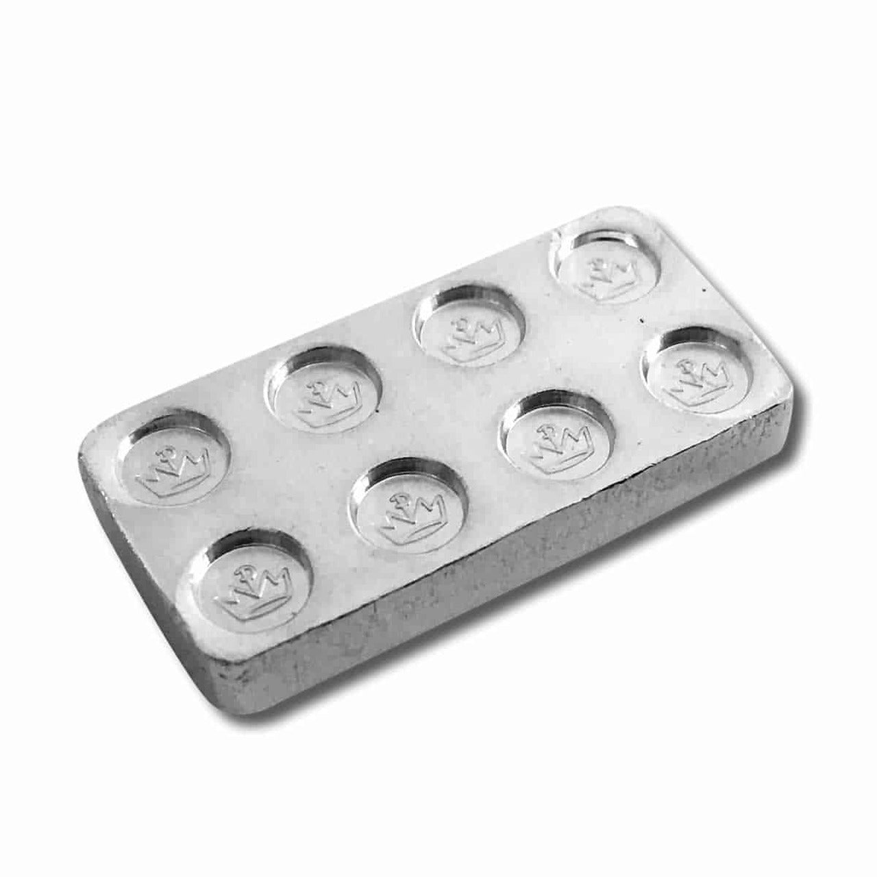Building Block Bar Silver - 1/2 oz - Half 2x4 - CoinsTV