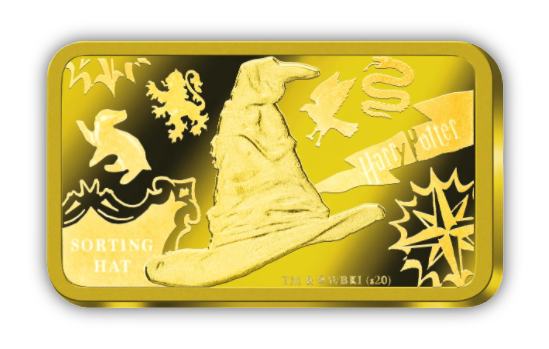 2020 Wizarding World of Harry Potter - Sorting Hat - 0.5 gram Gold Bar - CoinsTV