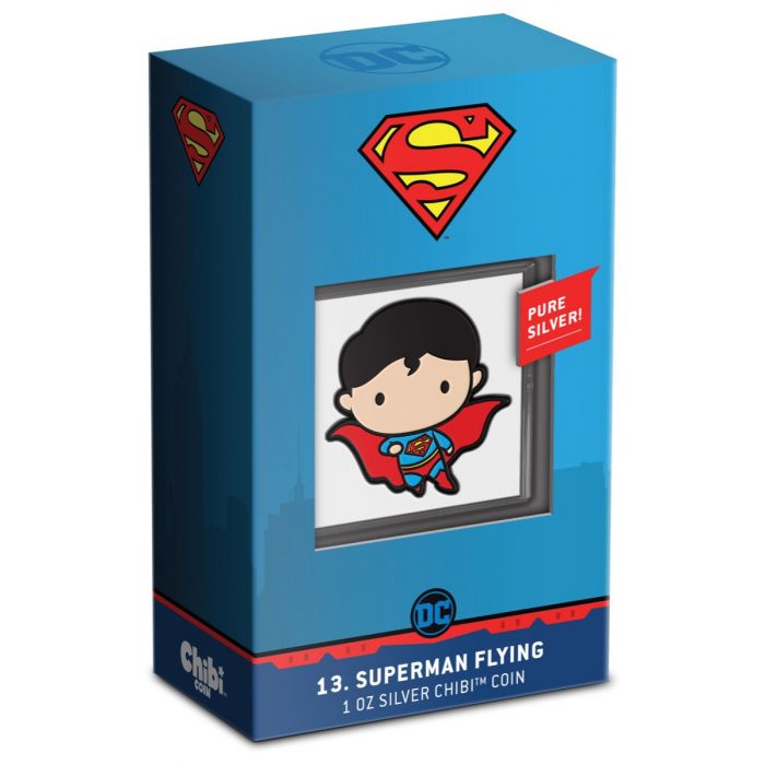 2021 Superman Chibi Collection 1 oz Silver Coin - New Zealand Mint