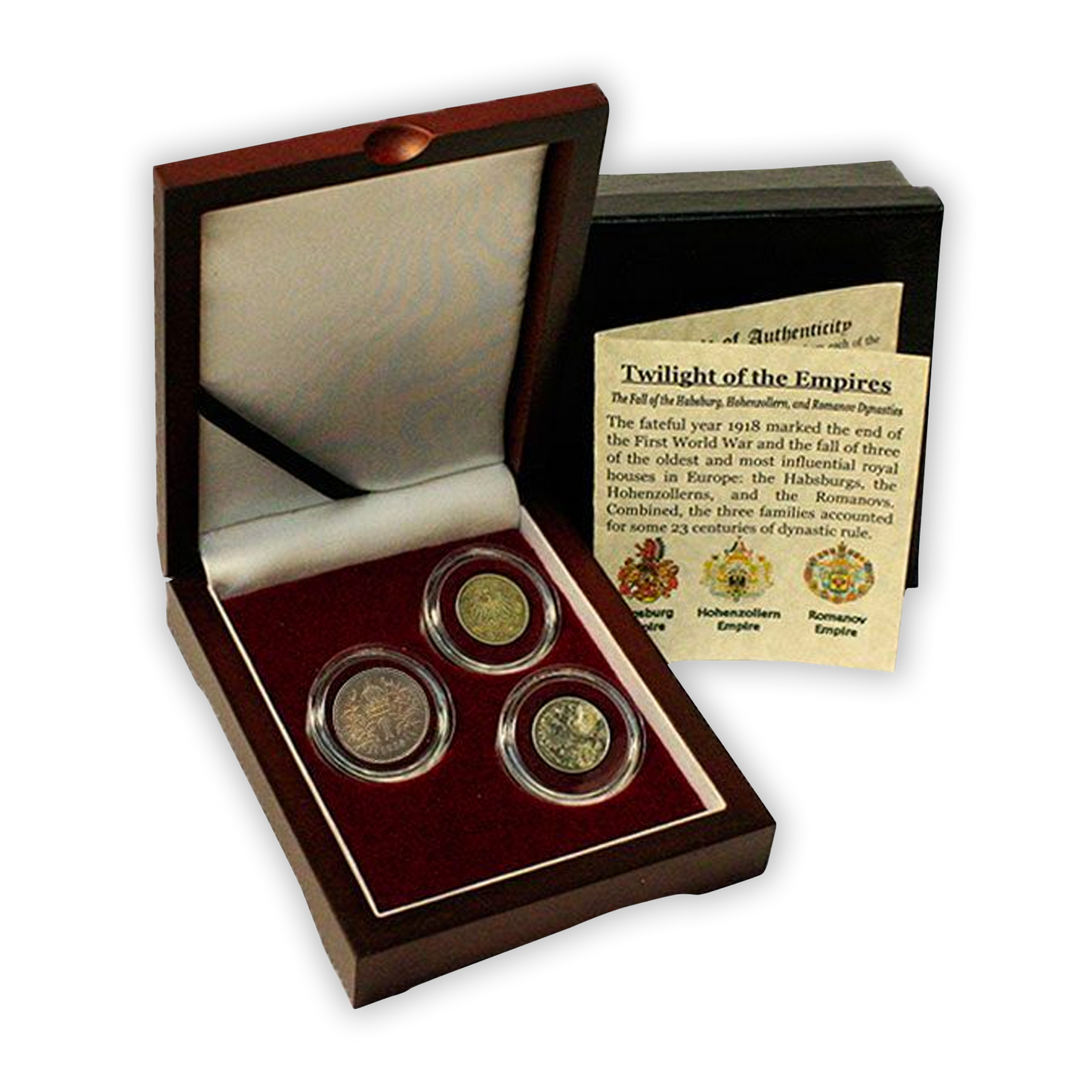 The Last Royal Houses Of Europe: Box of 3 Silver Coins - CoinsTV