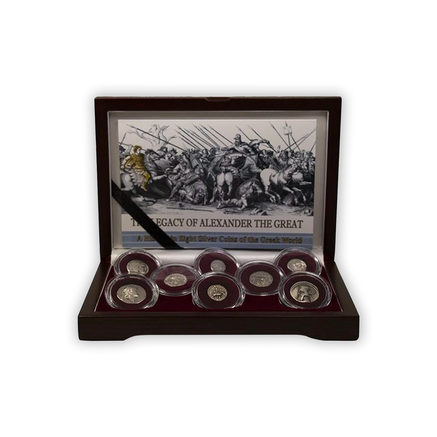 The Legacy of Alexander the Great:-A History in 8 Silver Coins of the Greek World Box - CoinsTV