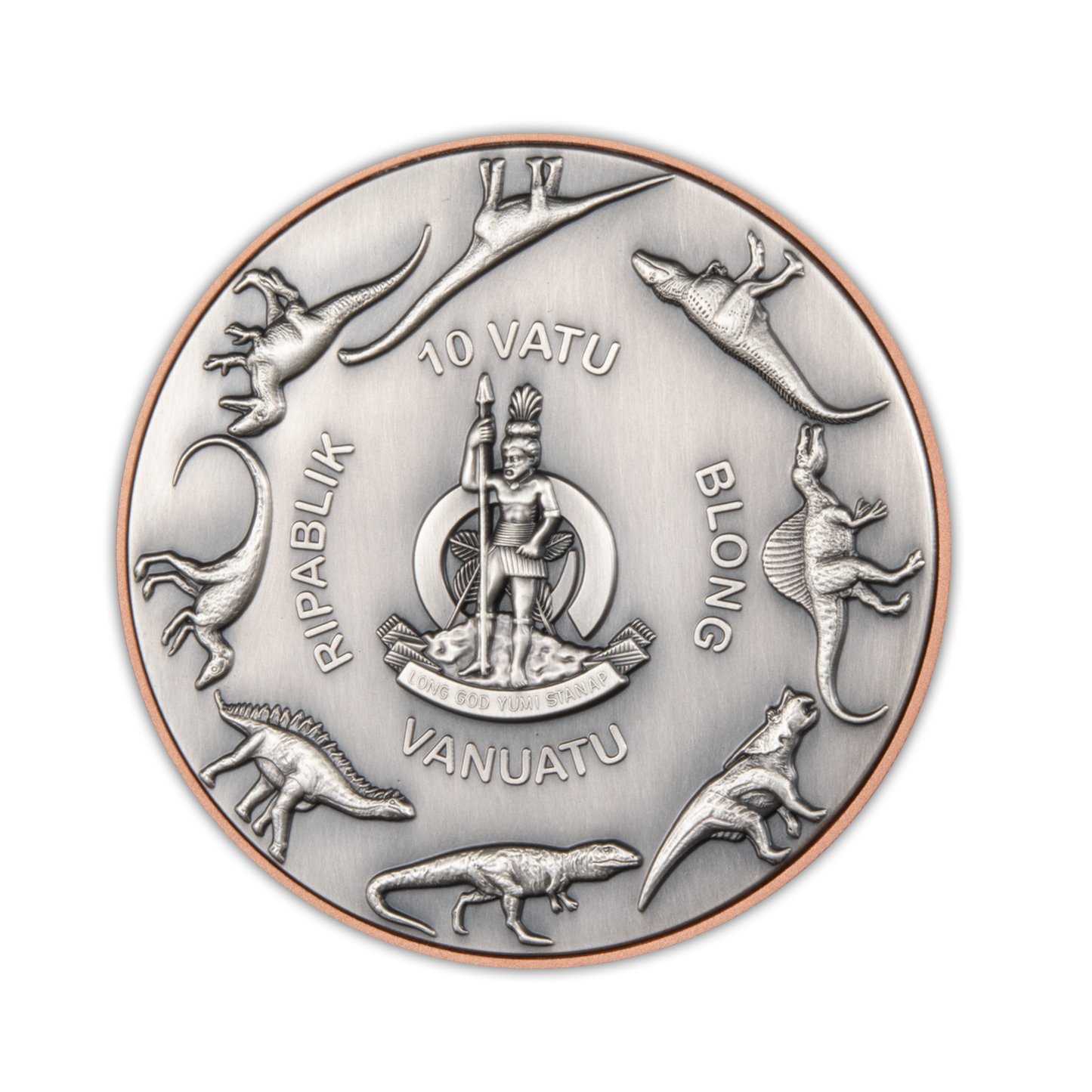 2022 Triceratops Double Silver Giant - Vanatu - 5 oz Bimetal