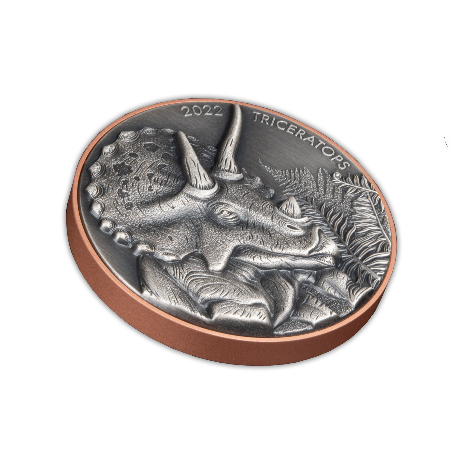 2022 Triceratops Double Silver Giant - Vanatu - 5 oz Bimetal