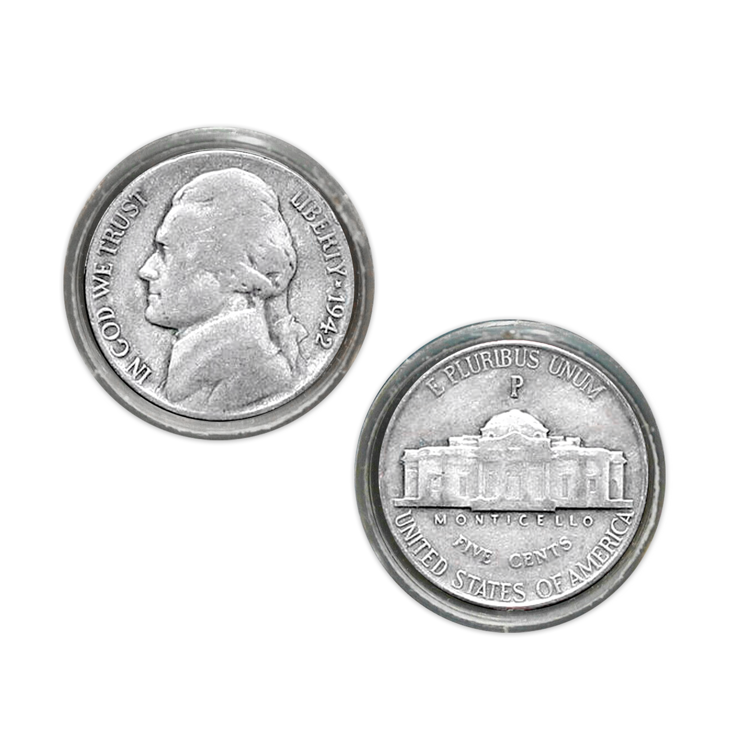 Vintage Jefferson War Nickel - Circulated Roll of 40 - CoinsTV