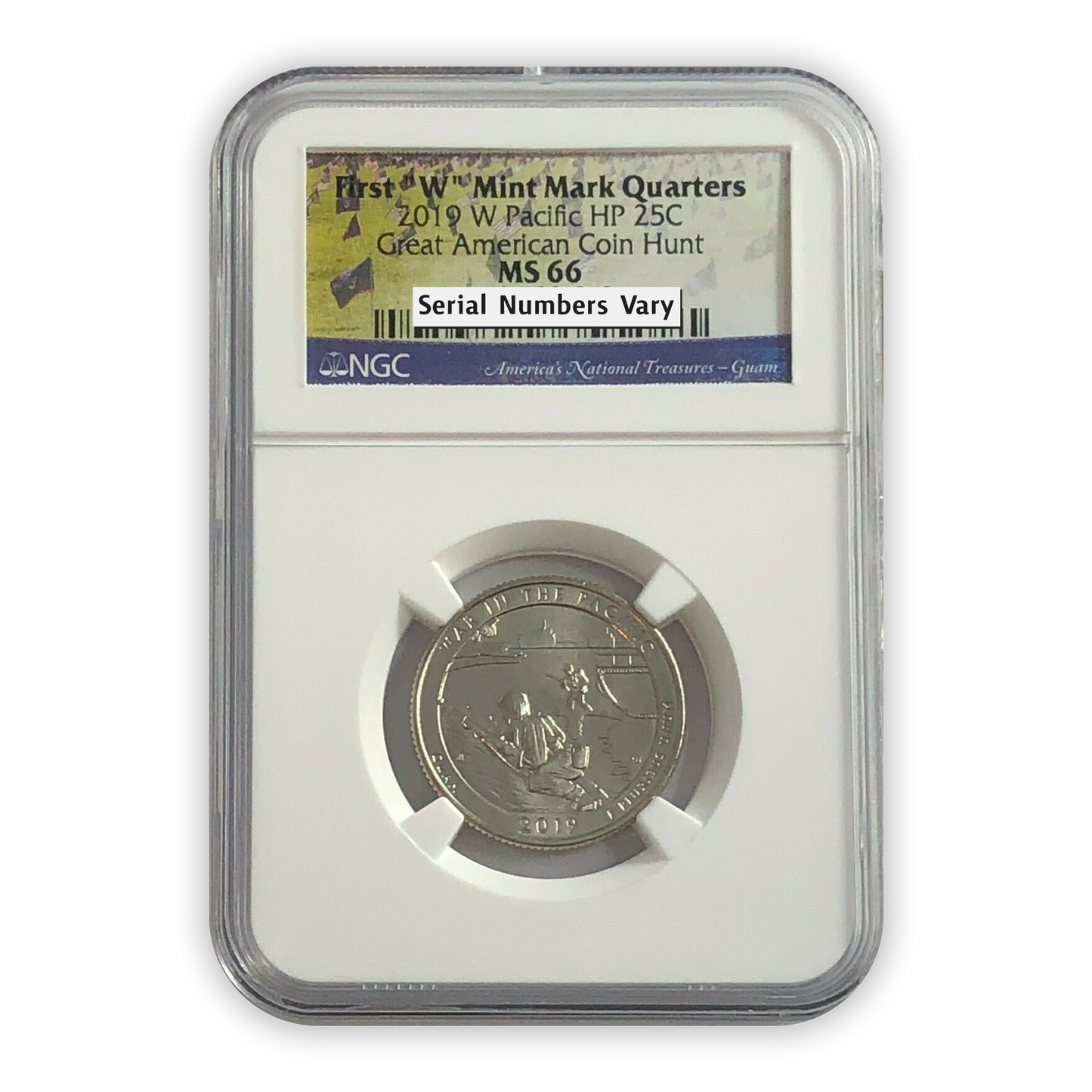2019 War in the Pacific Quarter Dollar West Point - NGC MS66