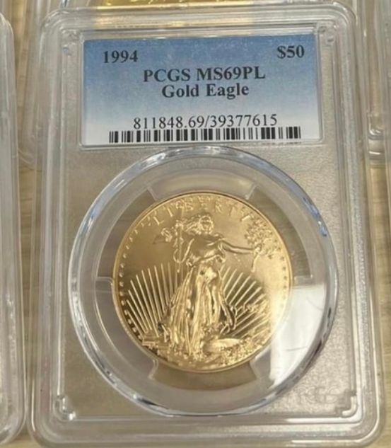 1994 $50 Gold Eagle PCGS MS69 PL - CoinsTV