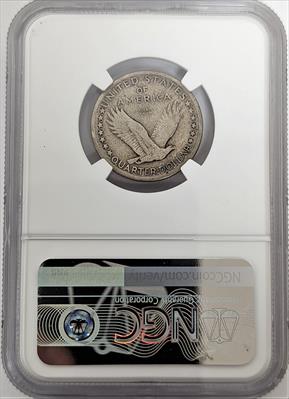 1917 S Standing Liberty Quarter San Francisco Type 1 NGC VG8 - CoinsTV