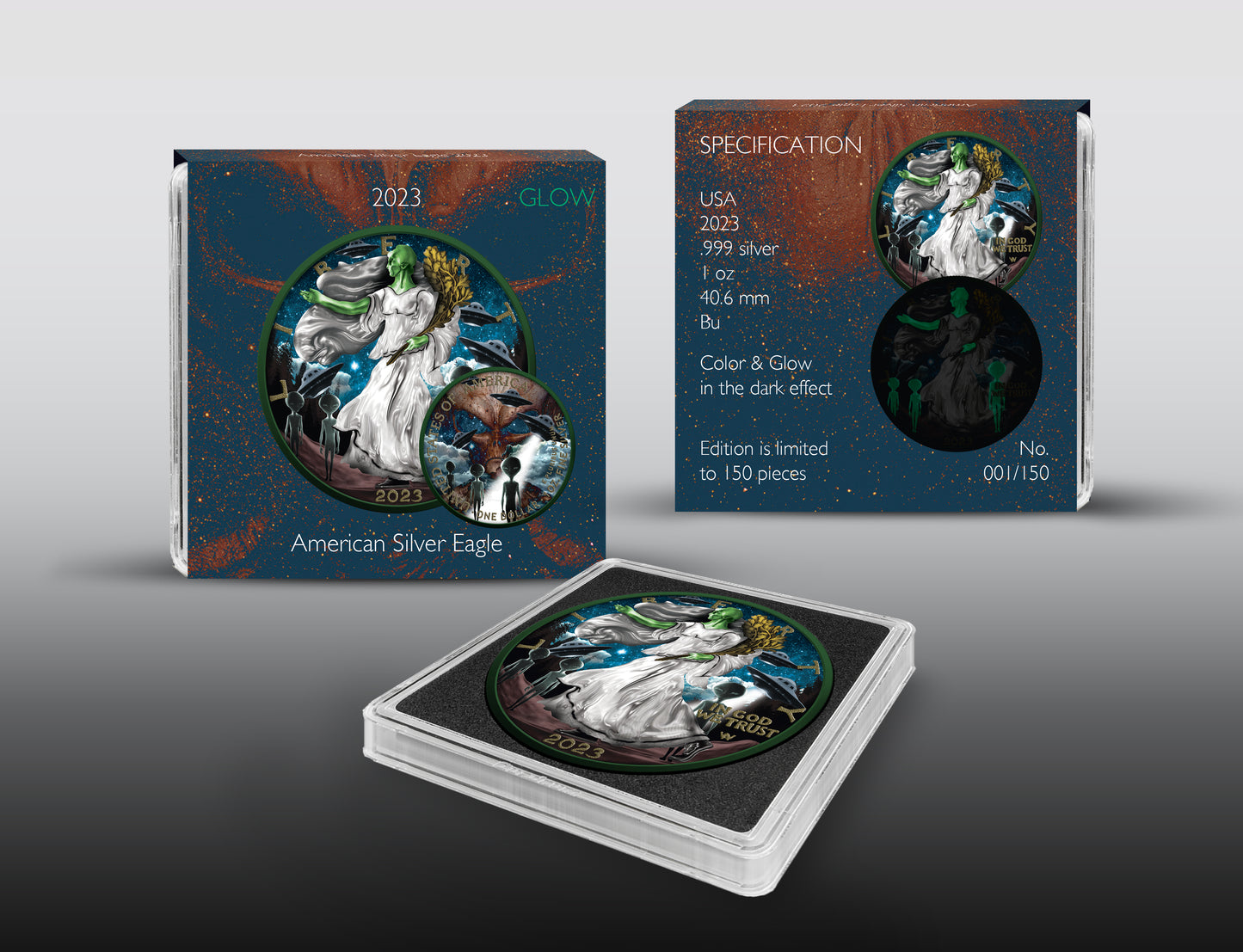 PREORDER: 2023 Alien Invasion Silver Eagle - Icon Mint