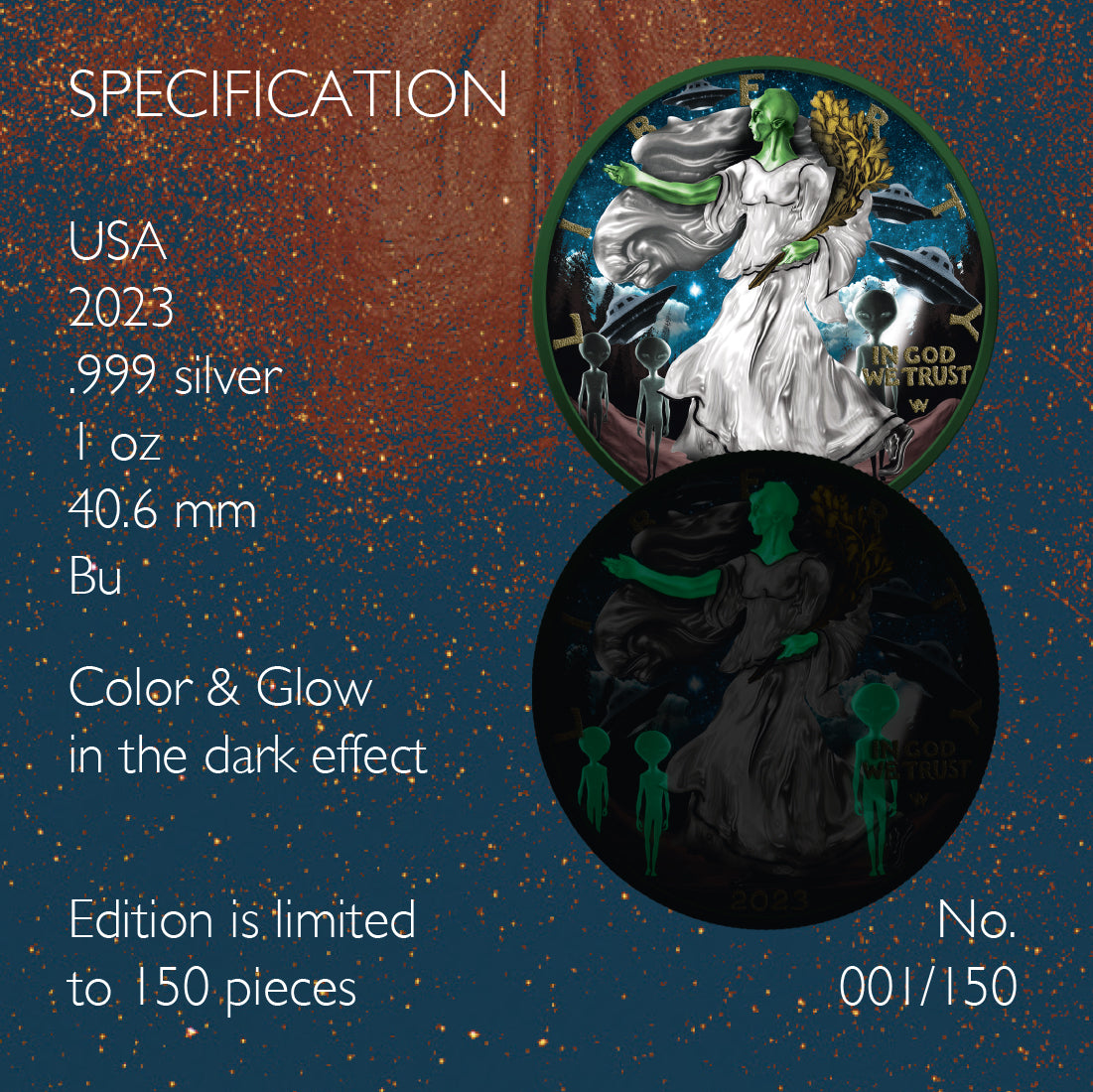 PREORDER: 2023 Alien Invasion Silver Eagle - Icon Mint