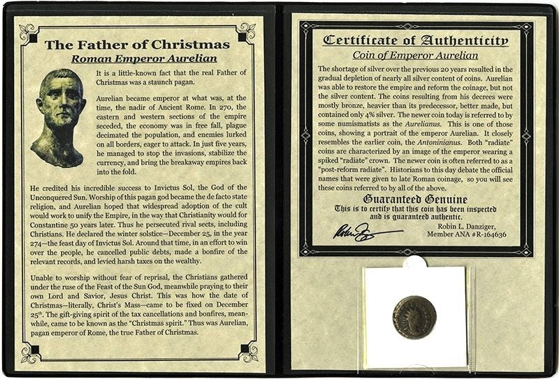 Father of Christmas: Roman Coin - CoinsTV