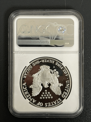1988 S Silver Eagle - Proof - NGCX PF10 Ultra Cameo Sight White - CoinsTV