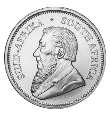 1 oz South African Krugerrand Silver Coin (Dates Vary) - CoinsTV