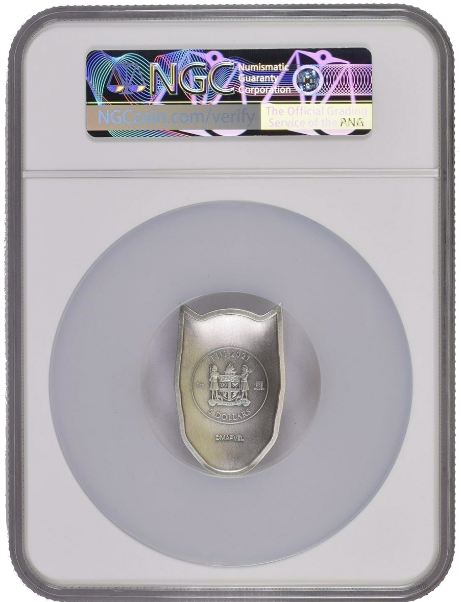 2021 Black Panther Mask 2 Oz Silver - NGC MS70 First Releases - CoinsTV