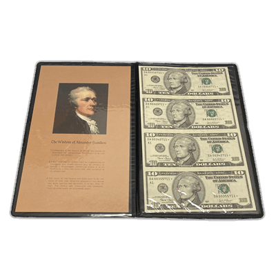 $10 Star Note Uncut Sheet of 4