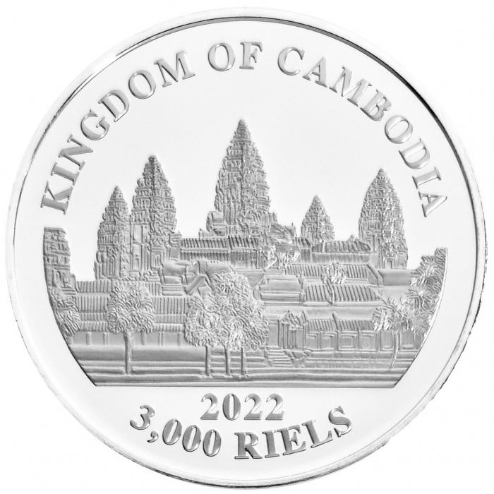 2022 Cambodia Lost Tigers of Cambodia - 1 oz 999 Silver BU Coin - CoinsTV