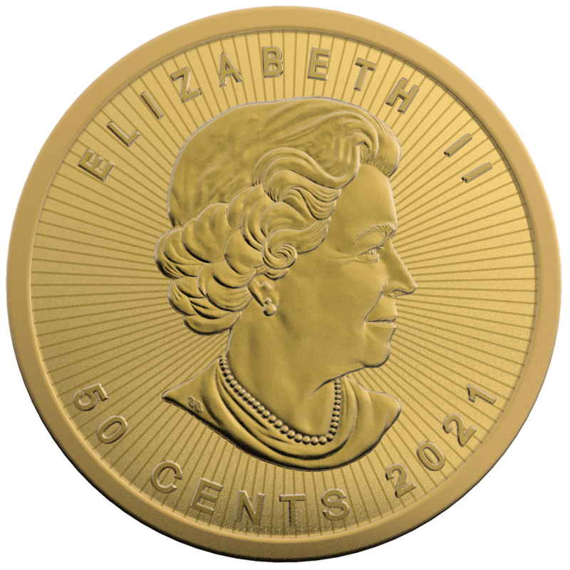 2021 Maplegram 1 gram .9999 Fine Gold - Royal Canadian Mint