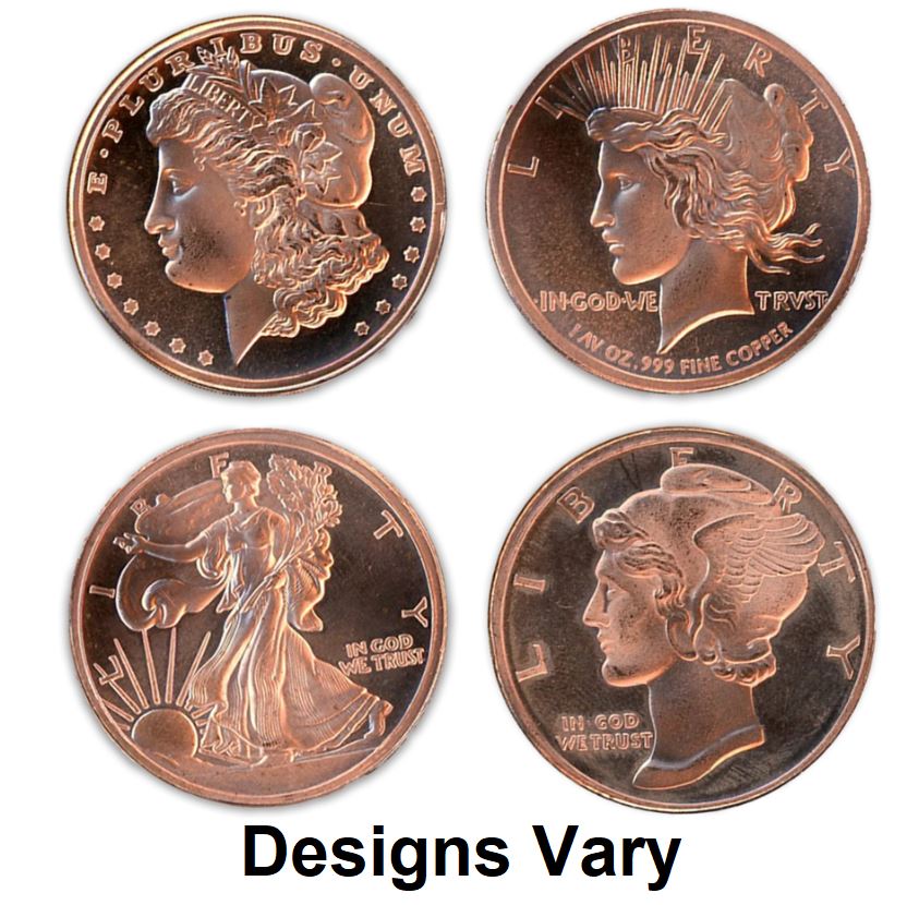 1 oz Pure .999 Copper Collectible Round - CoinsTV