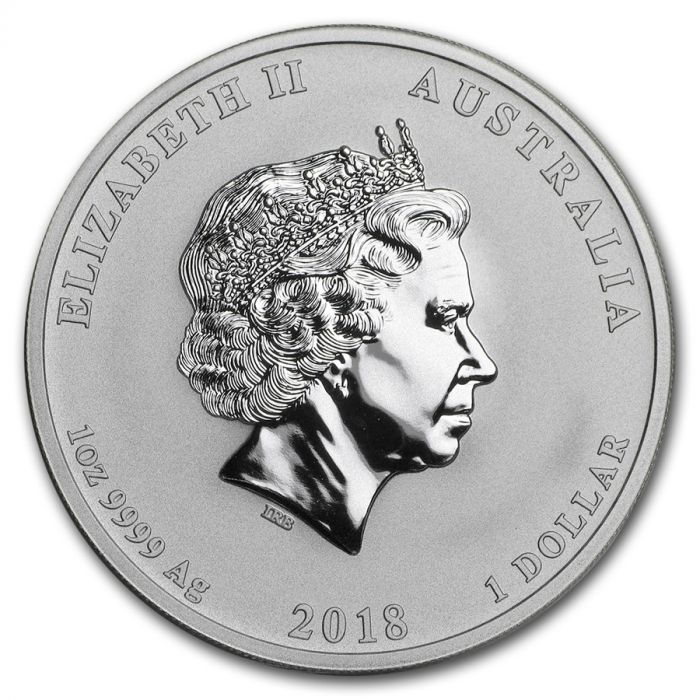 2018 Dragon and Tiger 1 Oz Silver - Perth Mint - Brilliant Uncirculated - CoinsTV