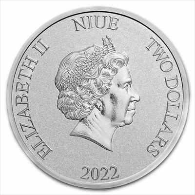 2022 Niue Disney Lady and The Tramp - 1oz .999 Silver BU Coin - CoinsTV