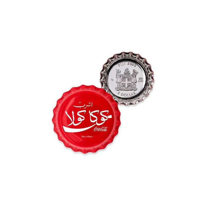 2020 Coca-Cola Bottle Cap - Egypt- Reserve Bank of Fiji - 6 Gram Silver - Proof Coin - CoinsTV
