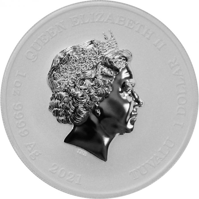 2021 Tuvalu Gods of Olympus- Hades- 1 oz Silver BU coin - Perth Mint - CoinsTV