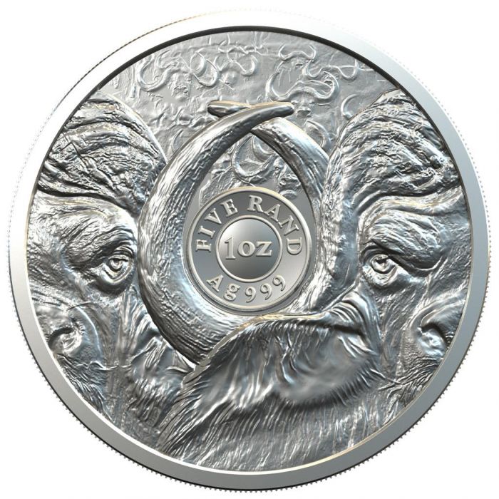 2021 Big Five Buffalo - 1 oz Silver - South African Mint - Brilliant Uncirculated - CoinsTV