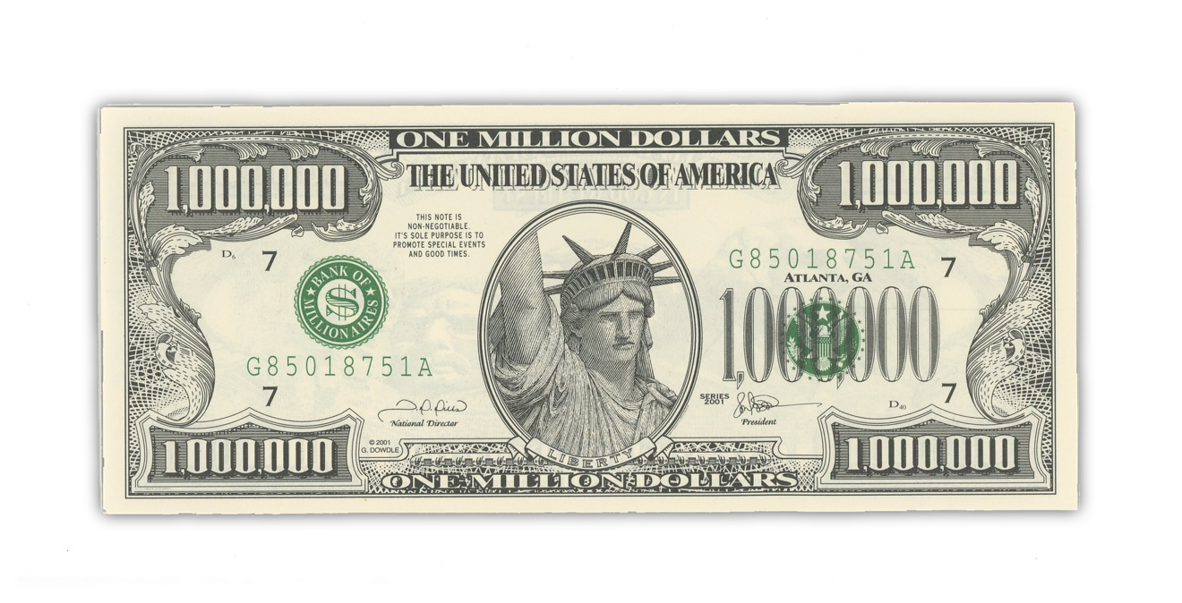 Replica Million Dollar Bill – CoinsTV