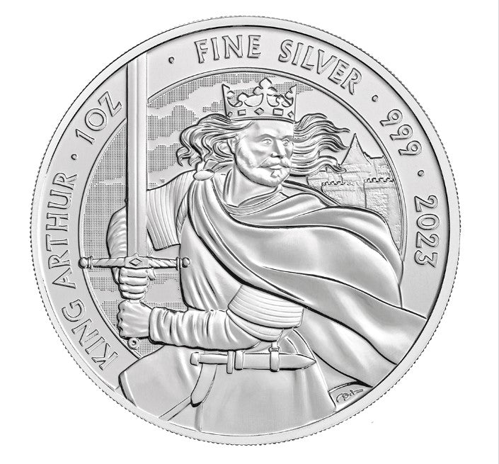 2023 Great Britain Myths and Legends - King Arthur 1 oz .999 Silver BU