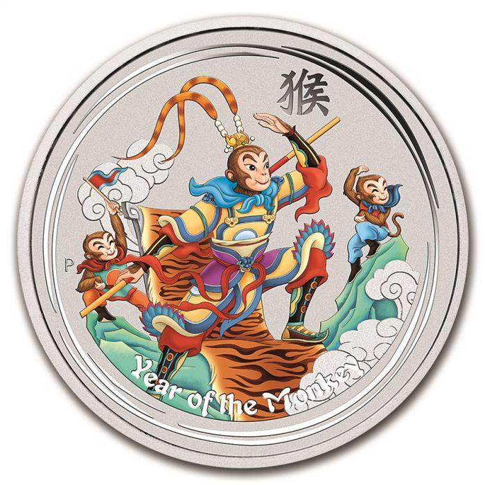 2016 Australian Monkey King - 1 Oz Silver Perth Mint - Brilliant Uncirculated
