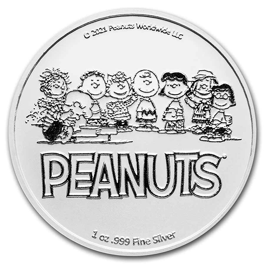 2021 Peanuts - Lucy Van Pelt - 1 oz .999 Silver Coloured Coin - CoinsTV