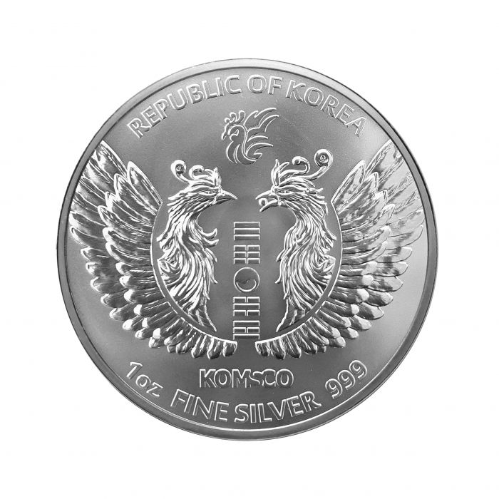 2020 Korean Phoenix 1 Oz Silver - KOMSCO- Brilliant Uncirculated - CoinsTV