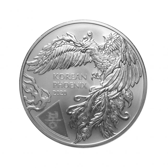 2020 Korean Phoenix 1 Oz Silver - KOMSCO- Brilliant Uncirculated - CoinsTV