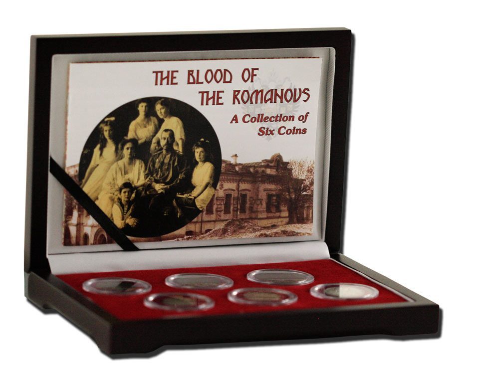 Blood of the Romanovs: Box of 6 of the Last Russian Coins Issued by the Romanov Dynasty - CoinsTV