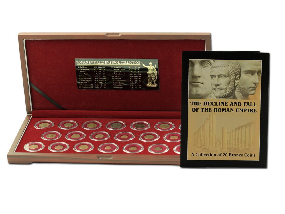 The Decline and Fall of the Roman Empire: Box of 20 Bronze Coins of Ancient Rome - CoinsTV