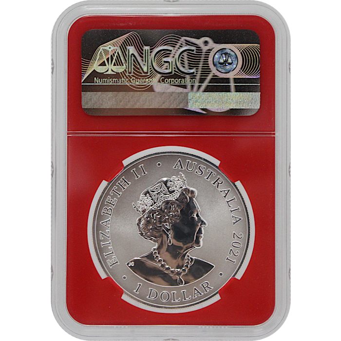 2021 Great White Shark - 1 Oz Silver - Royal Australian Mint - NGC MS70 - CoinsTV