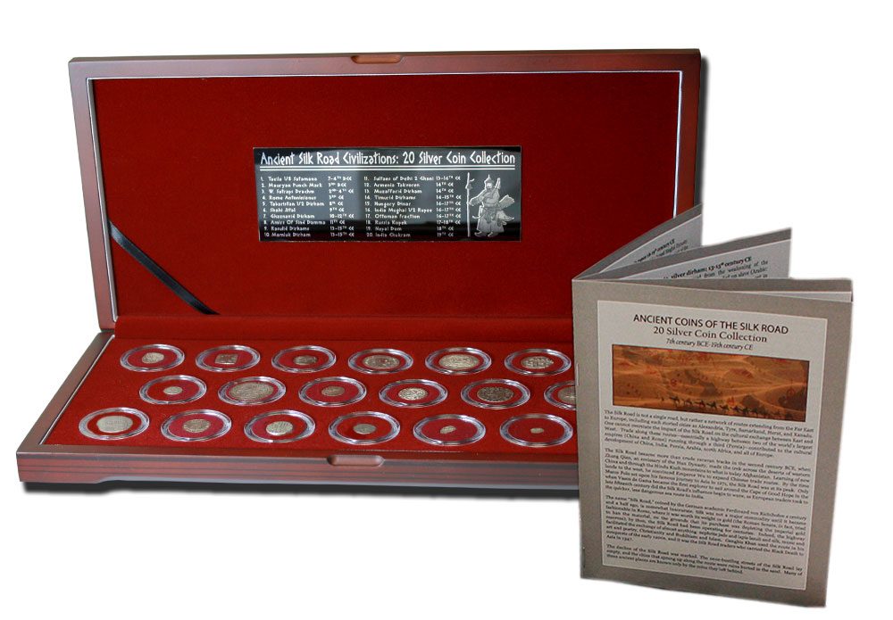 Ancient Coins of the Silk Road: Box of 20 Silver Coins - CoinsTV