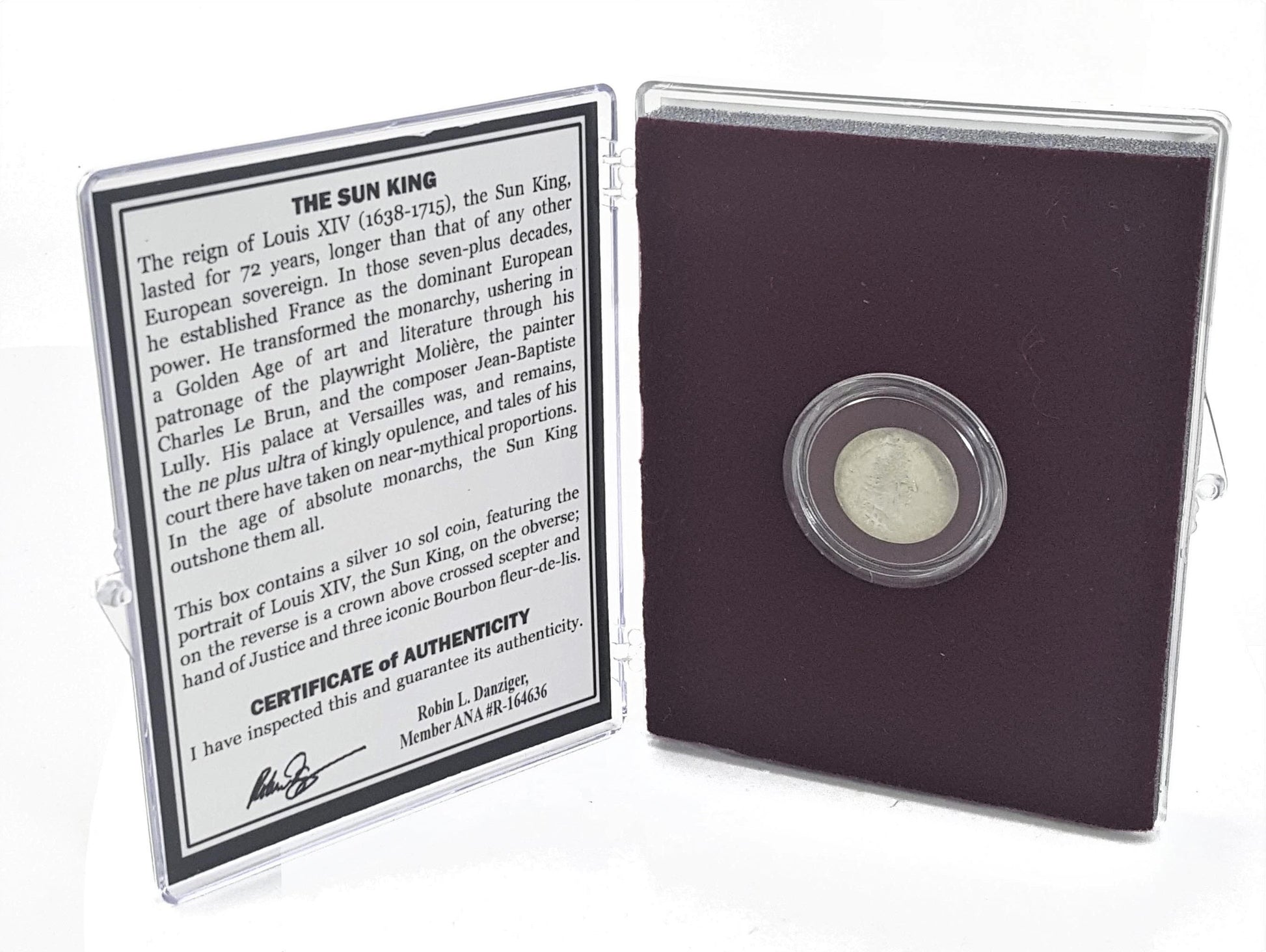 Sun King Silver 10 Sol Coin - CoinsTV